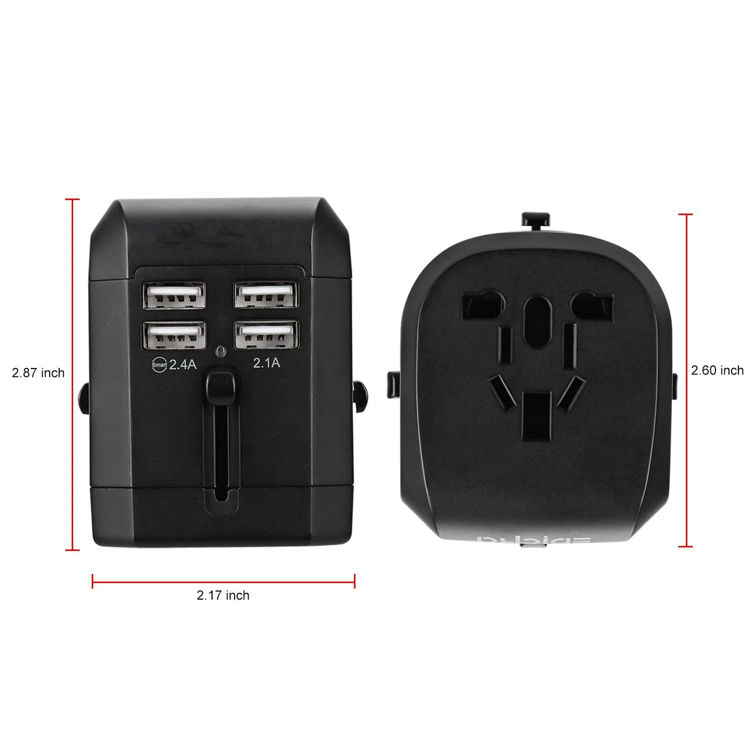 Универсальный USB адаптер питания для путешествий настенное зарядное устройство