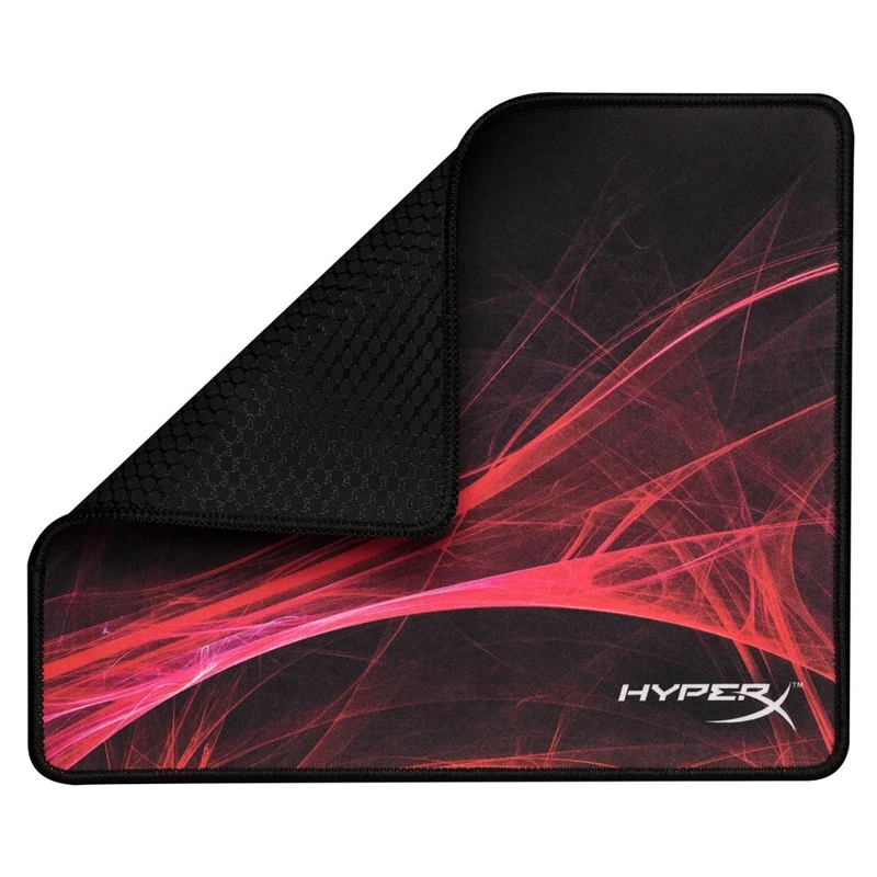 Коврик HyperX Fury Pro S Speed Large ткань, 450 х 400 х 4 мм, цвет: черный с красным