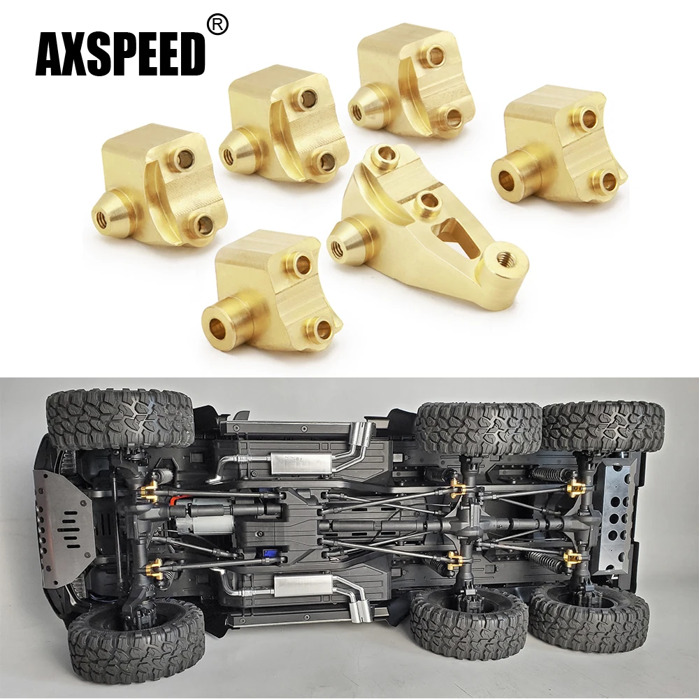 

AXSPEED 1 комплект латунная Тяжелая ось подвеска подставка крепление для TRX-6 G63 1/10 радиоуправляемая модель гусеничного автомобиля обновленные детали