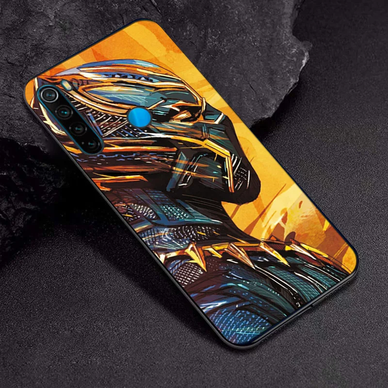 Для Xiaomi Redmi Note 8T чехол «Железный человек» Мстители черный ТПУ для Xiaomi Redmi Note 8 Pro силиконовый чехол Redmi 8 чехол s Redmi Note 8 - Цвет: TPUBLK639