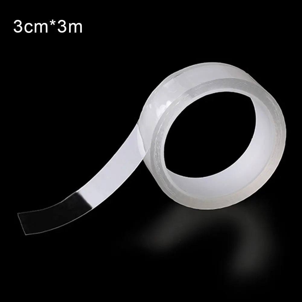 3cm X 3m Оконная самоклеящаяся столешница, ветрозащитная уплотнительная полоса, дверь из ПВХ для ванной, без следа, прозрачная, водонепроницаемая, для кухни - Цвет: 3cm X 3m