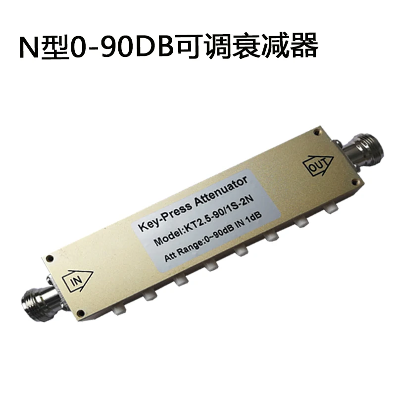 N-type RF Регулируемый аттенюатор/SMA Регулируемый 0-30dB 60dB 90dB Кнопка Шаг Регулируемый аттенюатор
