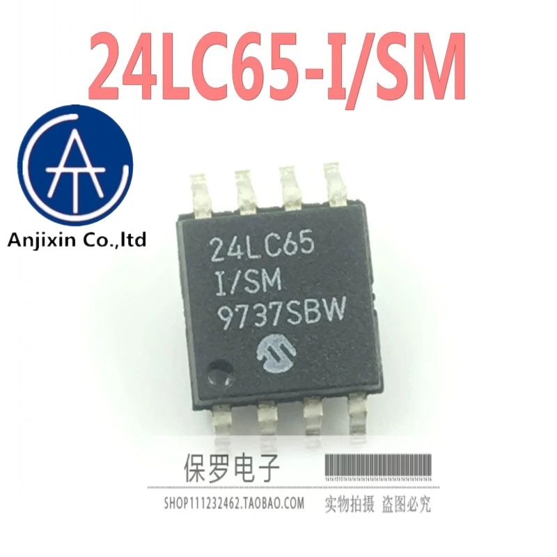 

10 шт., 100% оригинальная новая память 24LC65T-I/SM 24LC65I/SM 24LC65 SOP-8