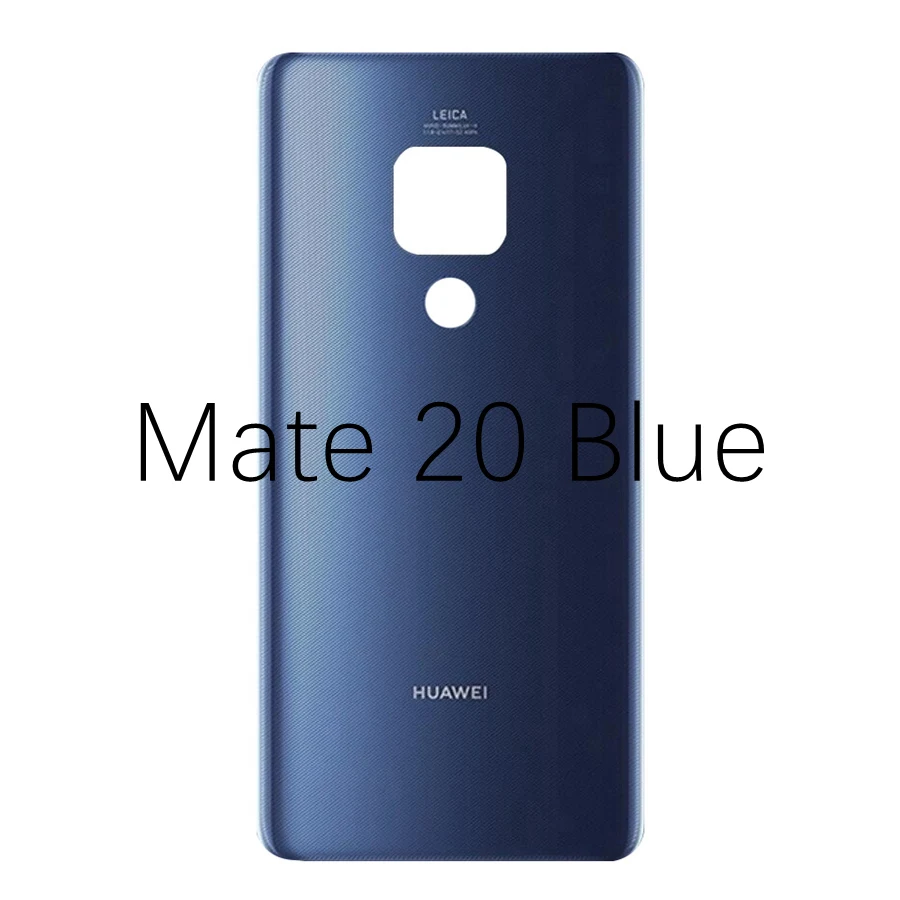 Для huawei mate 20 Pro крышка для батареи Задняя стеклянная панель Задняя Дверь Корпус чехол для huawei mate 20 Lite Крышка для батареи mate 20 окно - Цвет: Mate20 Blue