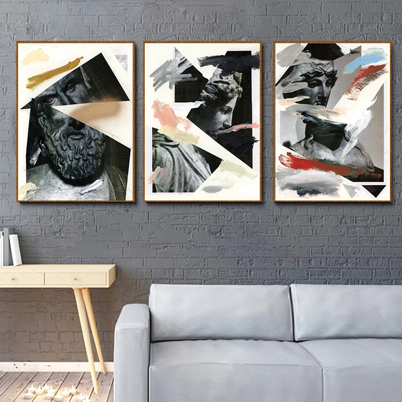 Абстрактный портрет Пикассо холст картины геометрические вены настенные