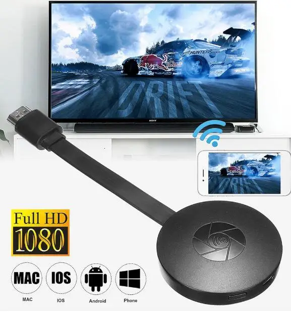 2,4G 1080P беспроводной HDMI Wifi Дисплей ТВ палка приемник ключ Google Home Mirascreen Miracast Airplay EZMira для iOS Android PC
