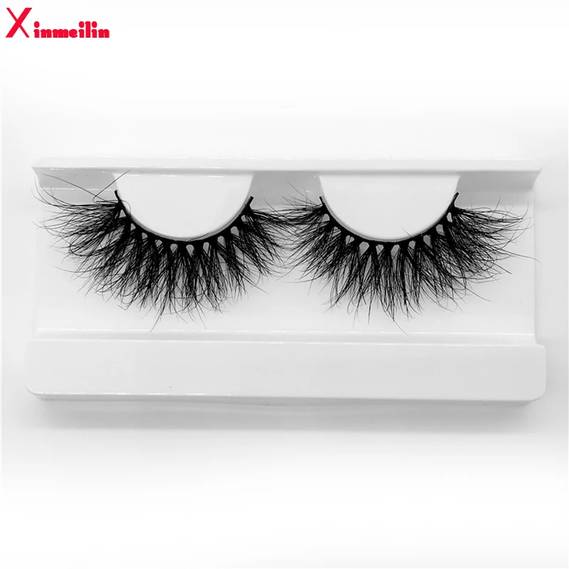 

25mm 3D mink lashes natural long fluffy thick volume individual false eyelashes wholesale makeup dramatic eyelashes lash box G13