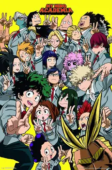

My Hero Academia Illustration Picture Anime Wall Art Print Decor,50 x 70 cm,No Frame