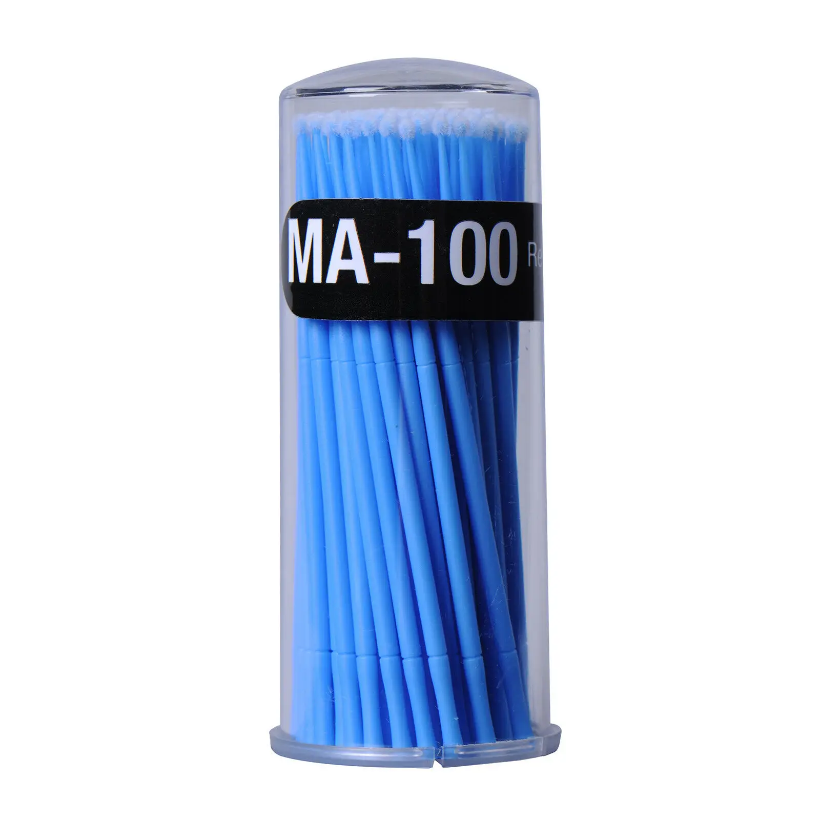 Song Lashes 100 шт. тампон микро щетки одноразовые Microbrush аппликаторы для ресниц для наращивания - Цвет: blue