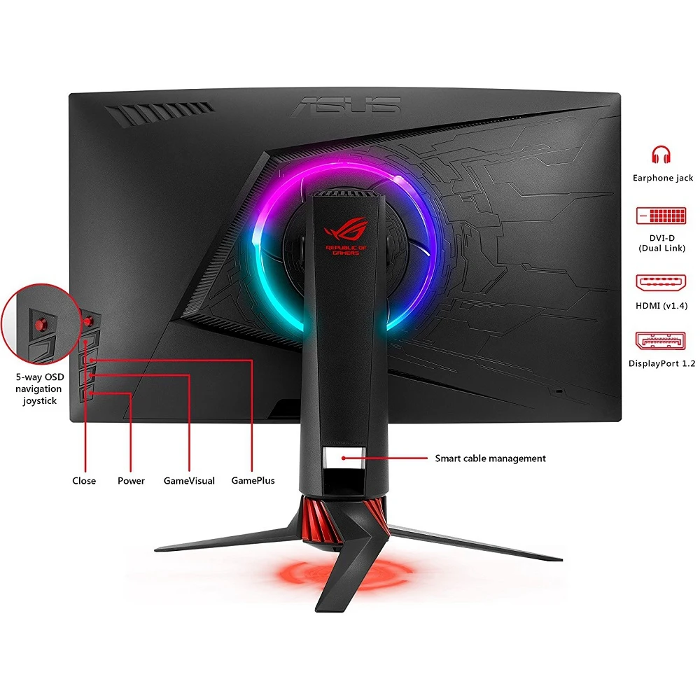 Monitor Asus 2" XG27VQ VA 1920x1080 144Hz FreeSync 300CD/M2 16:9