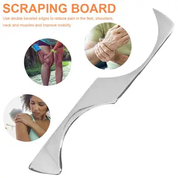 

Stainless Steel Scraping Plate GuaSha Scraping Massage Tool SAP Muscle Fascia Soothing Massager Body Care