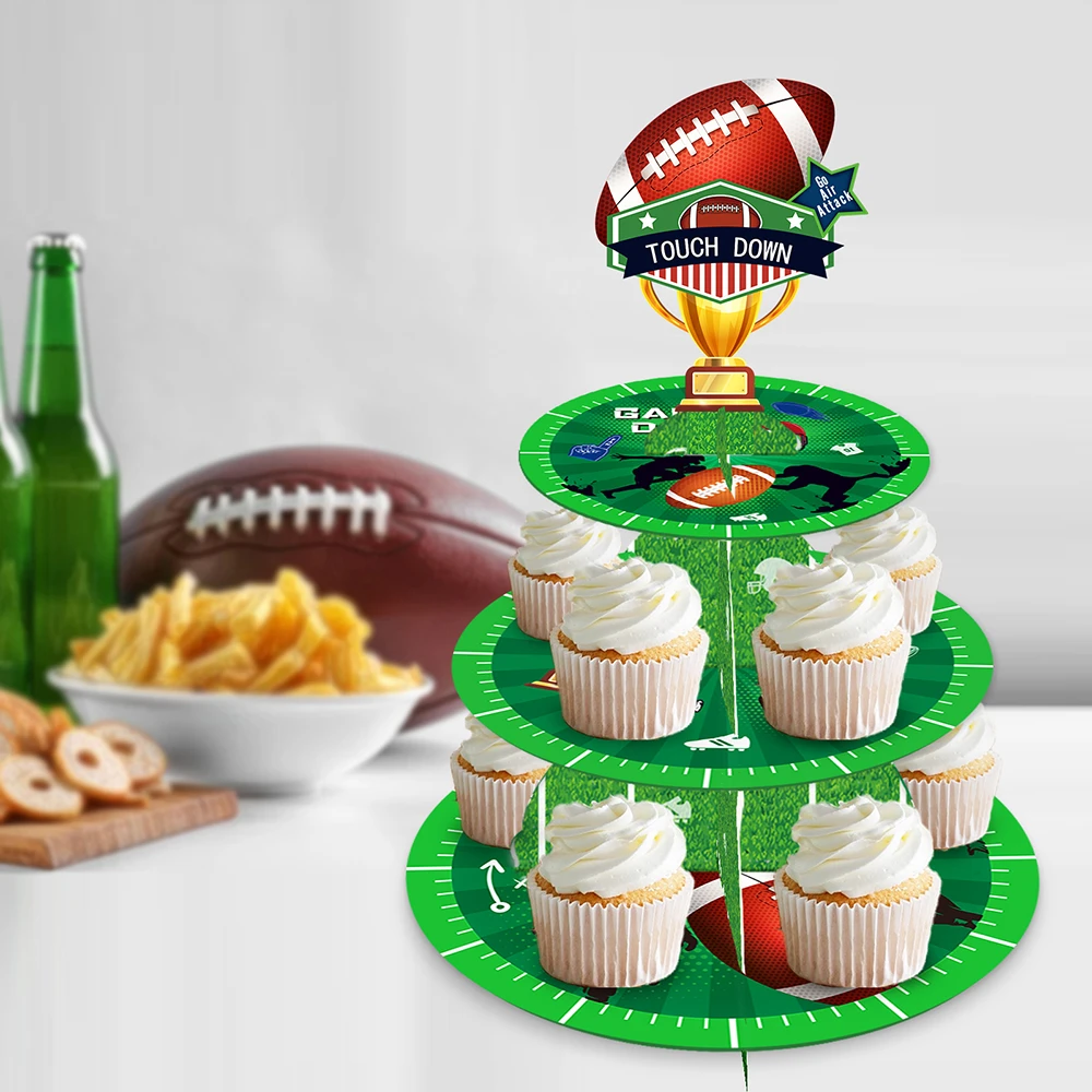 3レベルのdiyクールスポーツファンゲームラグビーアメリカンフットボールケーキスタンド誕生日パーティーカップケーキラックディスプレイスタンドケーキ デコレーション ケーキデコレーション用品 Aliexpress