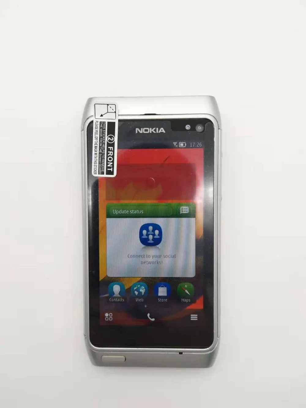 100% оригинальный Nokia N8 мобильный телефон 3g wifi gps 12MP камера 3,5 "сенсорный экран 16 Гб хранение дешевый телефон Восстановленный Бесплатная