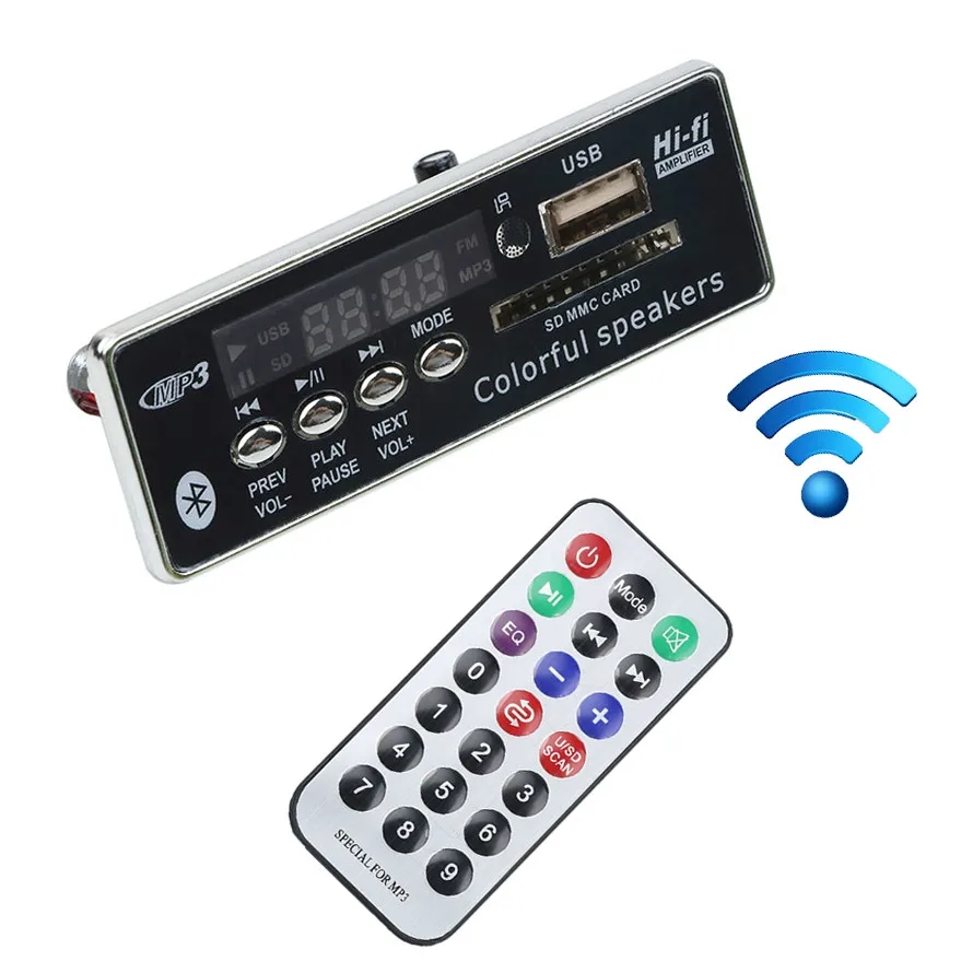 Автомобильный Bluetooth MP3 декодер Плата декодера модуль плеера поддержка fm-радио USB/SD