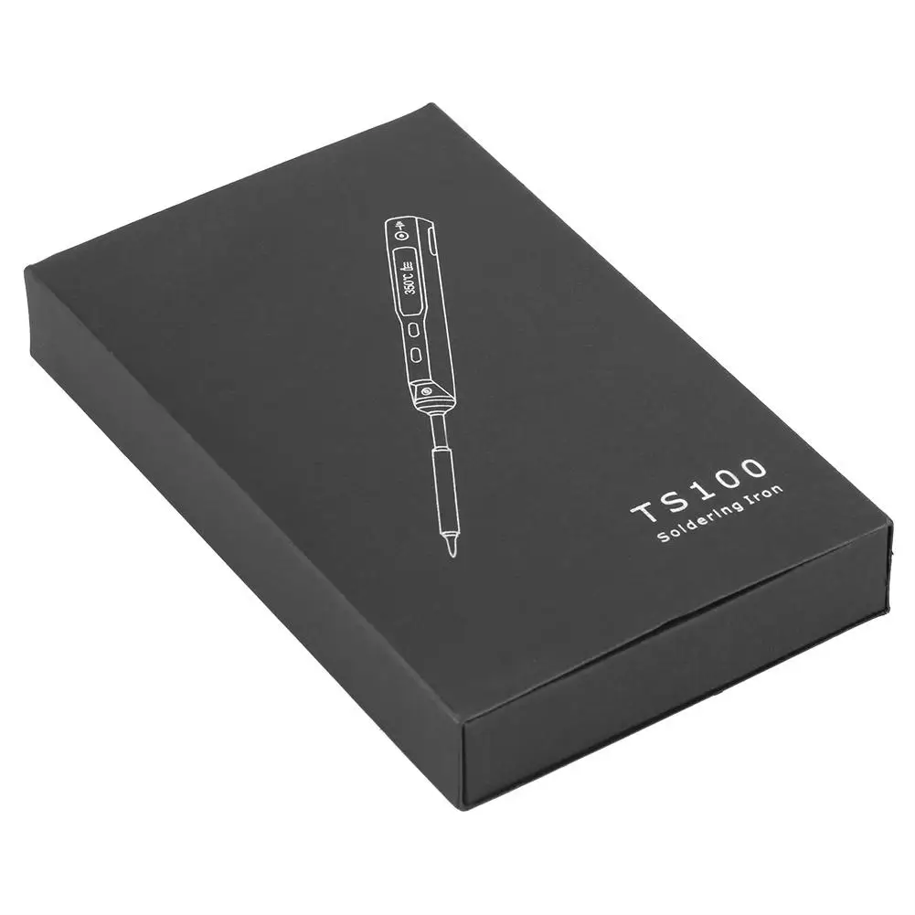 TS100 DC 12 V-24 V 65W Мини Портативный цифровой электрический паяльник сварочный Набор Профессиональный