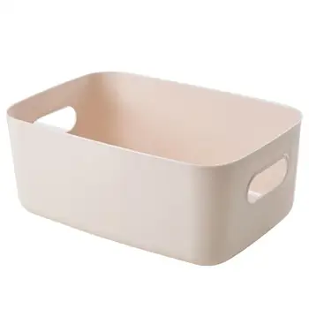 

1PC Storage Case Plastic Desktop Organizing Box Simple Snack Cosmetics Box Large Capacity Sundries Container For Kitchen