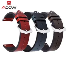 18 мм, 20 мм, 22 мм, красный, темно-синий, коровья кожа, ремешок для часов, Универсальная металлическая пряжка, для мужчин и женщин, браслет, ремешок, аксессуары