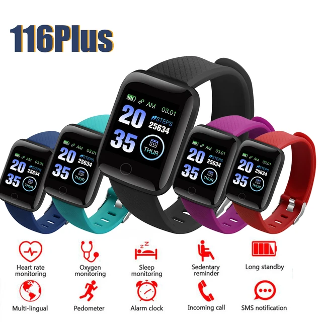 Smart Watch Men Women Pedometer Fitness Tracker Heart Rate Blood Pressure Monitoring Call Reminder Alarm Clock For IOS Android 1