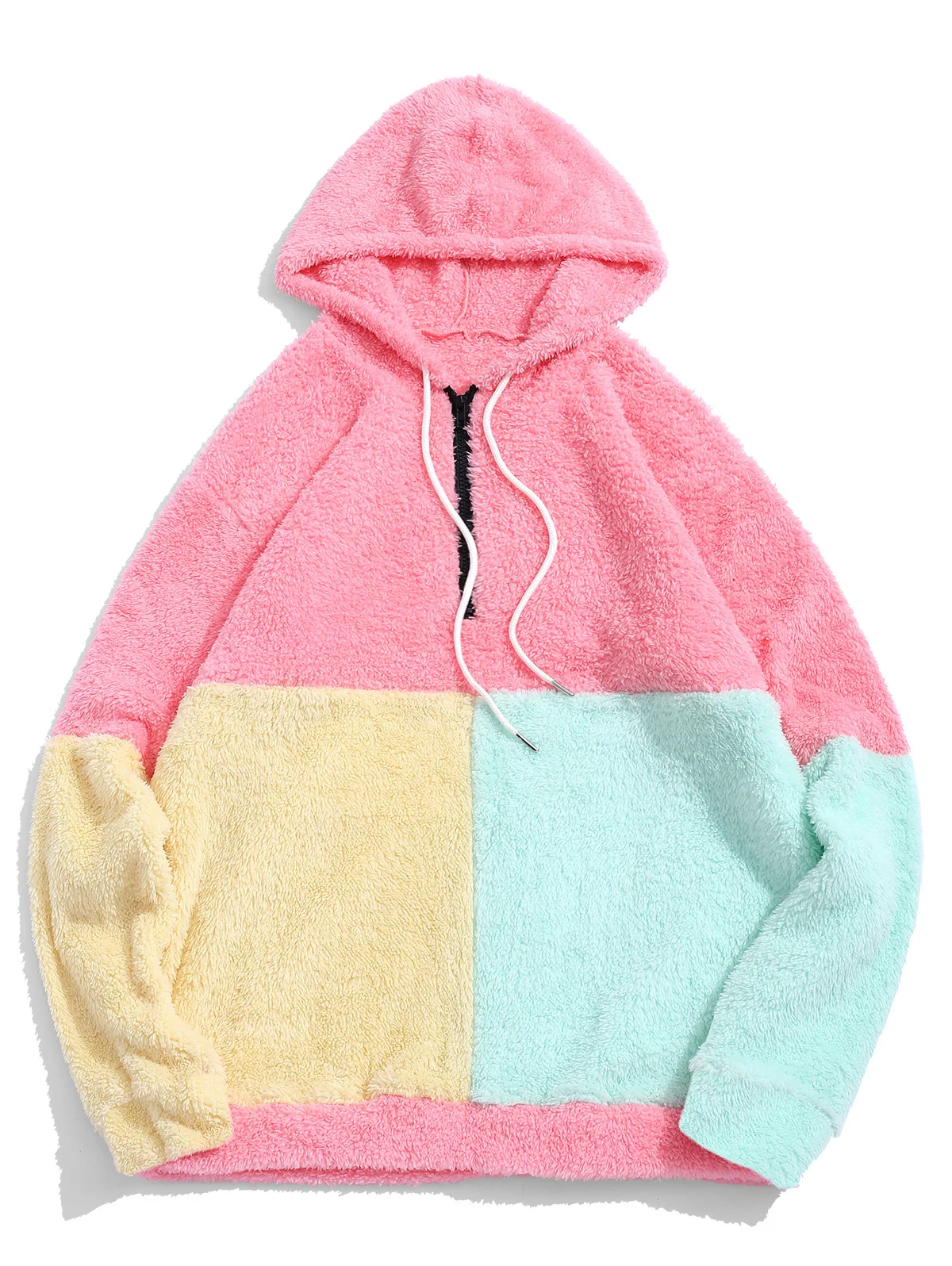 Zaful Men Color-blocking Splicing Half 
