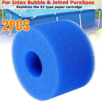 

2 Pack Filters Sponge For Intex Pure Spa Foam Hot Tub Filter Cartridge (S1) Type