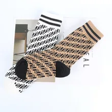 Детские носки среднего и маленького размера, Детские трендовые трубки, носки с буквами, детские носки в стиле INS для мужчин и женщин, весна-лето