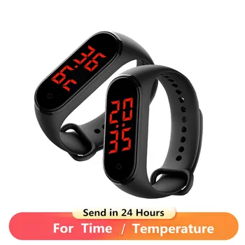 

2020 Newest Temperature measuring Smart Bracelet Wristband With Function Like Thermometer Smart Band For Adult Children Dropship