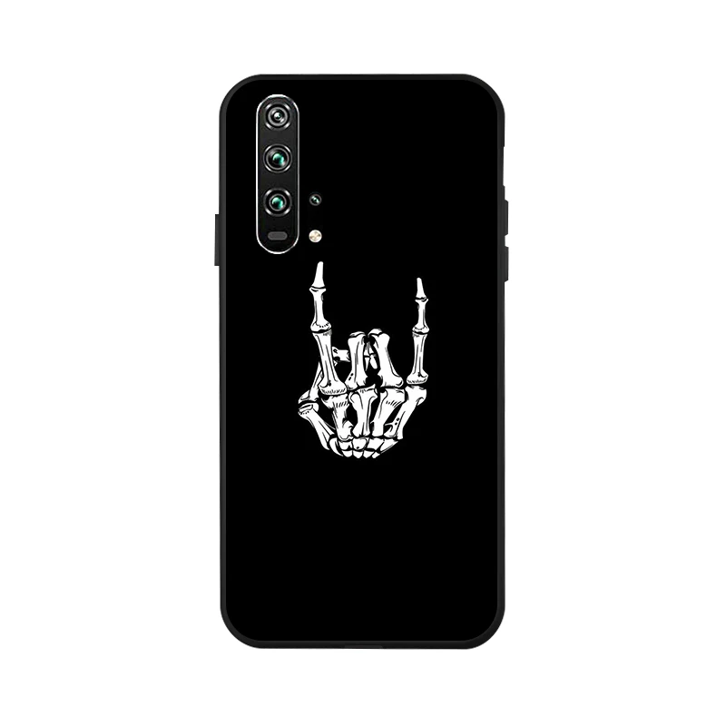 Ojeleye чехол для huawei Honor 20 Pro, Модный черный силиконовый чехол для Honor 9X Pro 10 Lite 8X 8A, задняя крышка - Цвет: X071