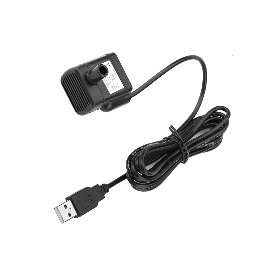 USB DC 5V Small Brushless Pump Aquarium Fish Tank Fountain Water Circulation Electric Miniature Submersible | Дом и сад