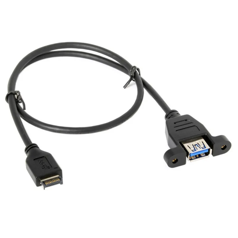 

Кабель-удлинитель с передней панелью «папа»-«папа» USB 3,1 типа «мама», 50 см