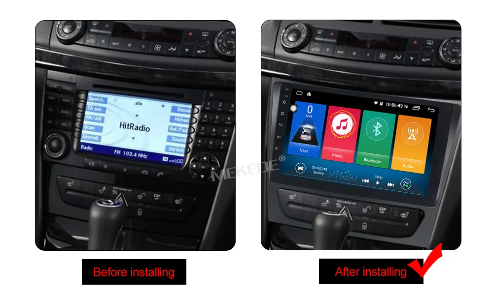MEKEDE 9853 4G LTE HD большой экран Android 9 Автомобильный gps dvd-плеер для Mercedes/Benz/e-класс/W211/E300/CLK/W209/CLS/W219 gps радио