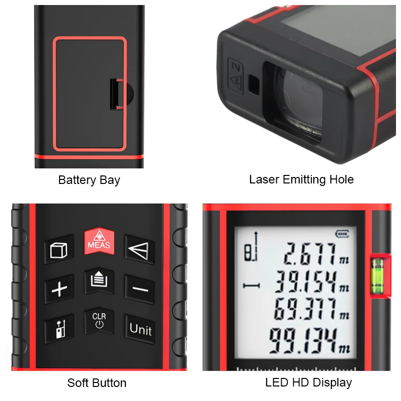 Laser Rangefinder Mini 40M 60M 80M 100M Laser Distance Meter Trena Metro Laser Range Finder Measuring Tape Device Ruler Tool Laser Rangefinder Mini 40M 60M 80M 100M Laser Distance Meter Trena Metro Laser Range Finder Measuring Tape Device Ruler Tool