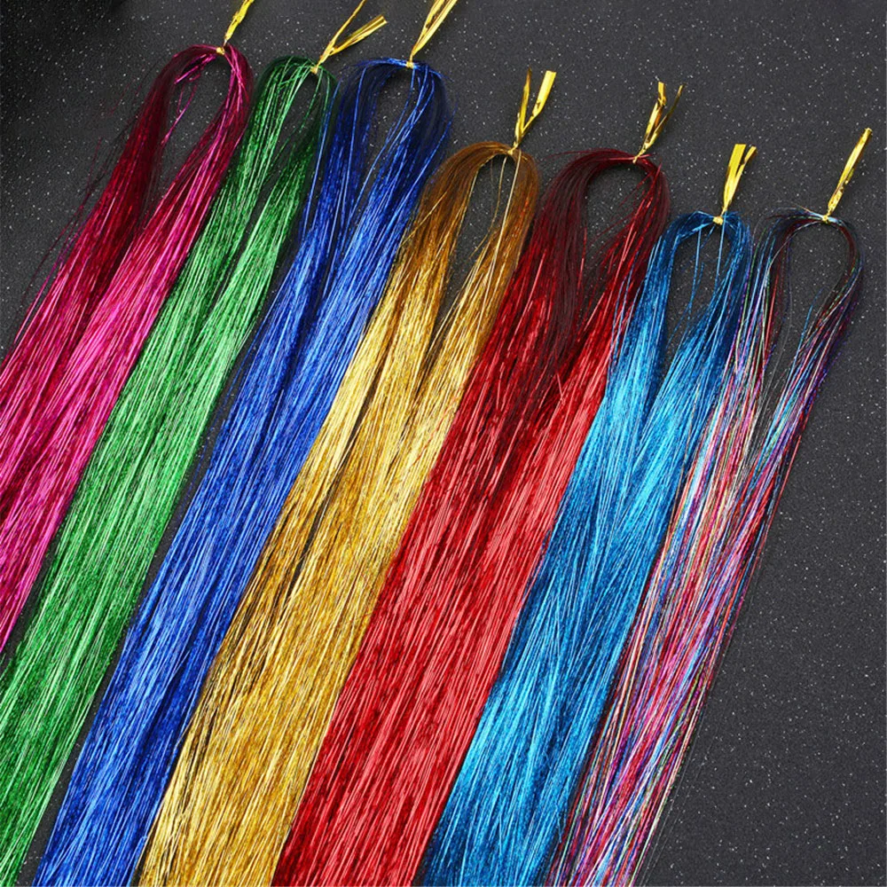 Hair Tinsel Strands Of Hair Colored Hair Strands Glitter Hair Extensions For Braids Hair Dazzle