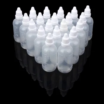 

30/50/100PCS 50ml Empty Plastic Squeezable Dropper Bottles Eye Liquid Dropper Mini Empty Spray Refillable Bottle GK GK