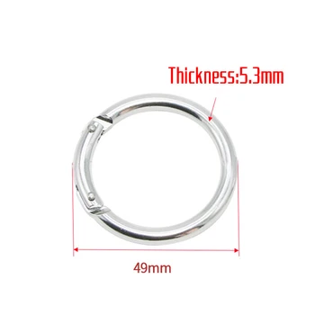 

Carabiners Round Carabiners Spring Snap Clip Key Ring Buckle 20PCS Aluminum
