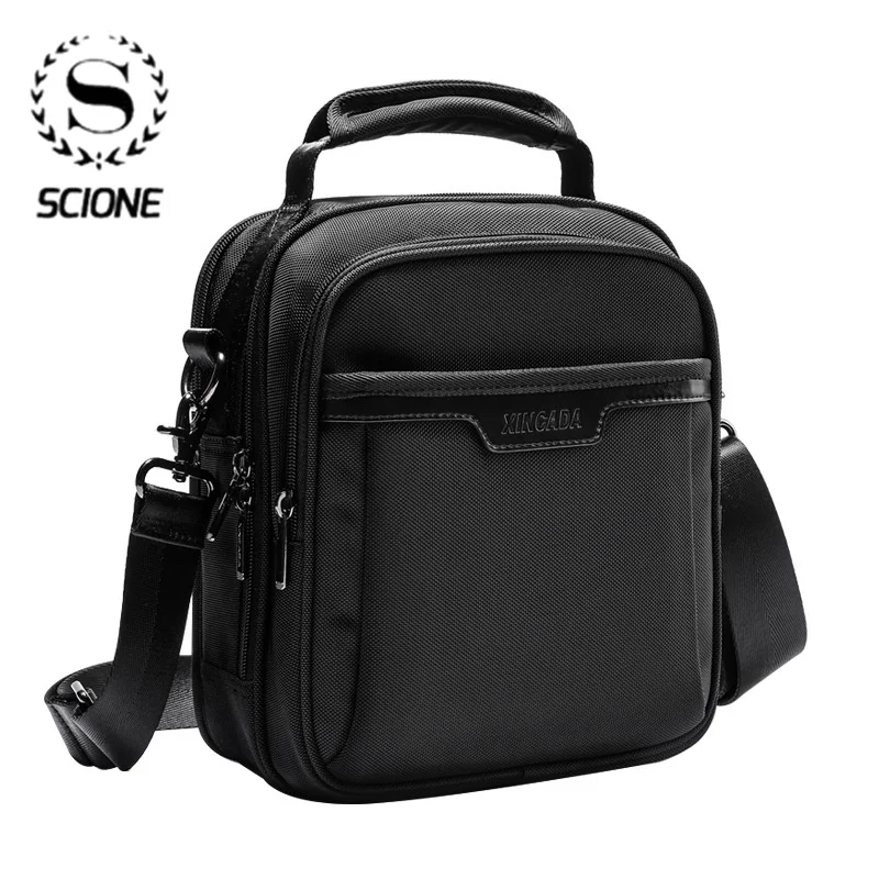 

Scione Men Shoulder Bag Casual Messenger Bags Waterproof Man Purse Oxford Zipper Crossbody Bag Dropshipping