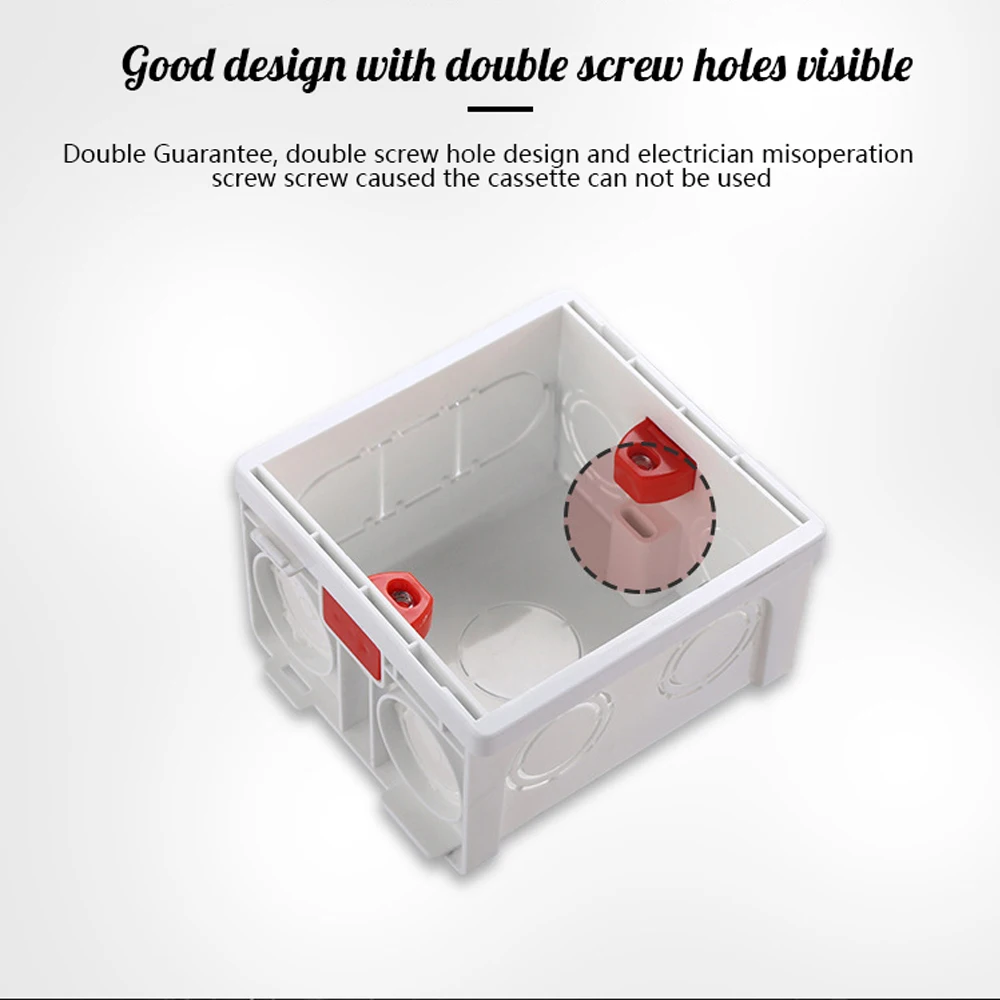 Switch Box Atlectric Mounting Cassette Junction Hidden Concealed Internal Mounting Wall Box Cassette Type 86mm White