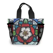 Новая Экологичная сумка для хранения, складная хозяйственная сумка с принтом, многоразовые складные сумки для овощей и фруктов, большая сумка из полиэстера, Прямая поставка