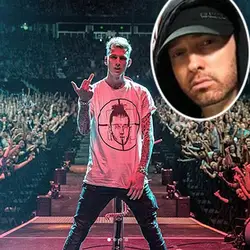 Мужские футболки Eminem Machine Gun Kelly Diss Track Killshot унисекс Eminem реагирует на пулемет Келли с новым топом «KILLSHOT»