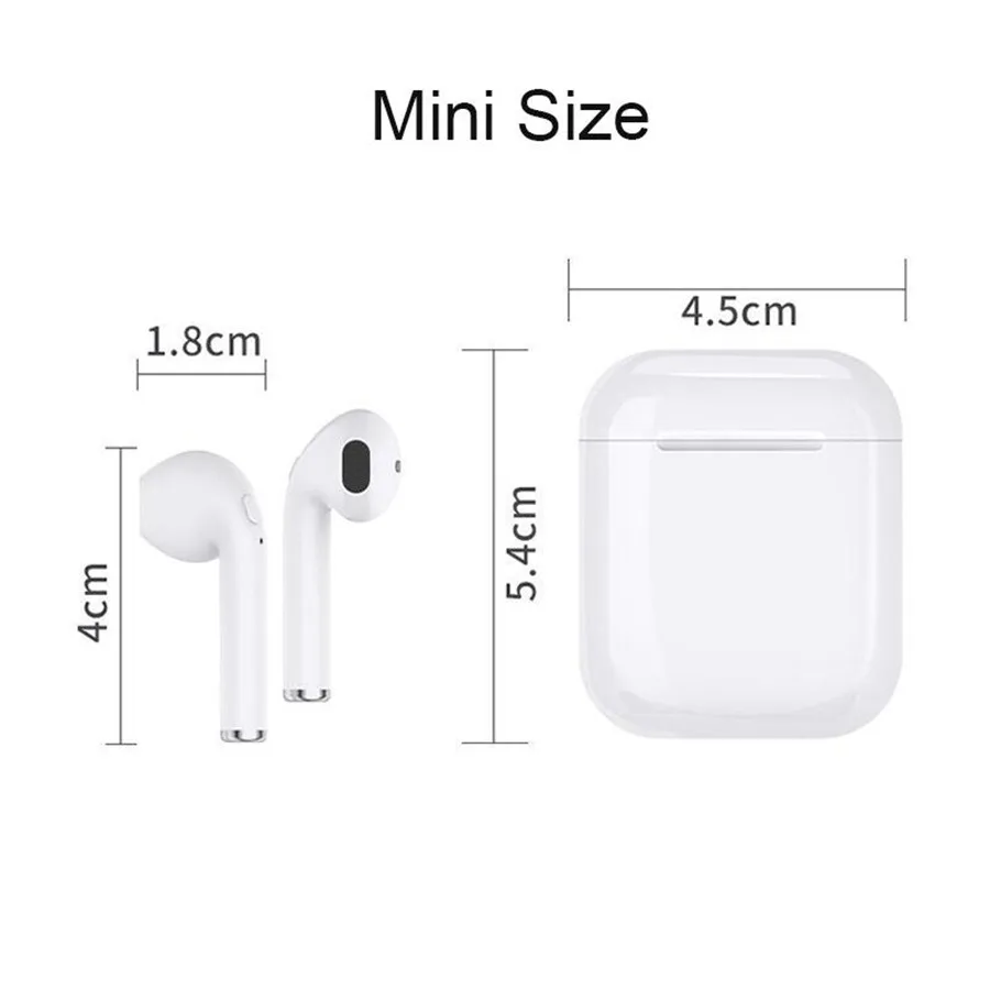 i9 i9s TWS Mini Wireless Bluetooth 5.0 Earphones Stereo Sports Earbuds Headset With Charging Box Mic For iPhone All Smart phone