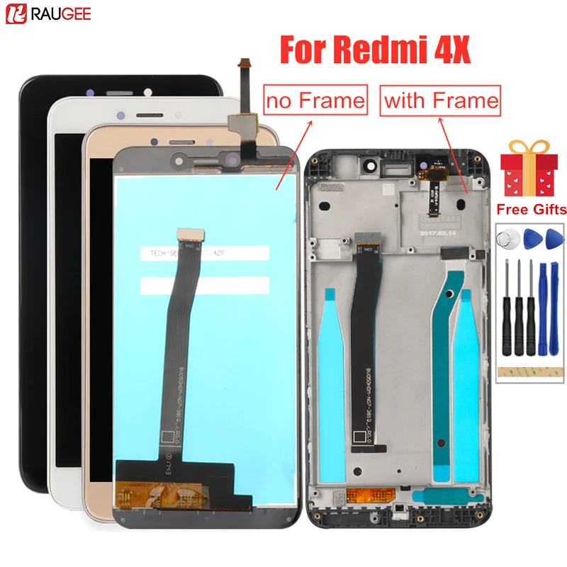 ЖК экран для Xiaomi Redmi 4X дисплей с рамкой протестированный дигитайзер сенсорного
