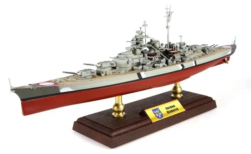 WWII German Бисмарк линкор 1/700 литье под давлением модель корабль FOV