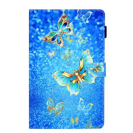 6 Чехол для Samsung Galaxy Tab A 8,0 SM-T290 T295 T297 чехол для планшета из искусственной кожи с рисунками из мультфильмов+ пленка+ стилус - Цвет: 6