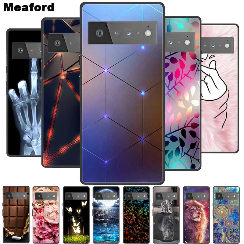 For Google Pixel 6 Pro Case Shockproof Soft silicone TPU Back Cover For