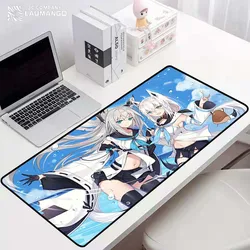 Gamer teclado almofada mouse hololive tapetes para pc teclados acessórios tapete de borracha computador mousepad empresa gaming portátil mausepad almofadas