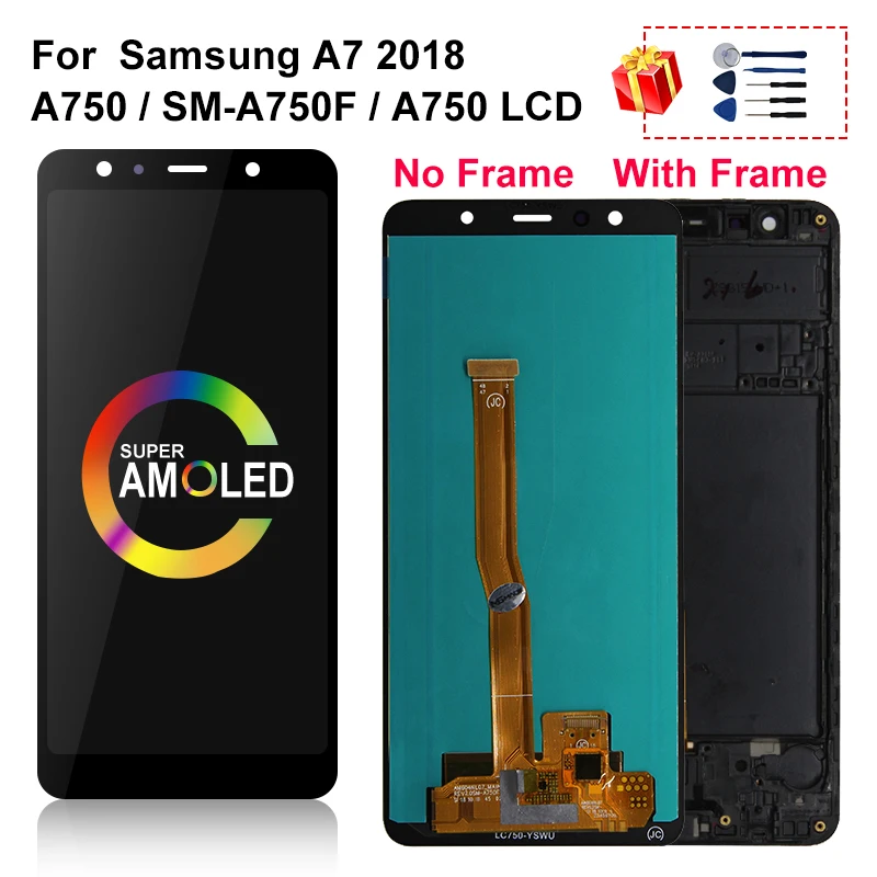 ЖК-дисплей 6 0 дюйма Super AMOLED для Samsung Galaxy A750 A750F A750FN A750G A750GN A750C сенсорный экран