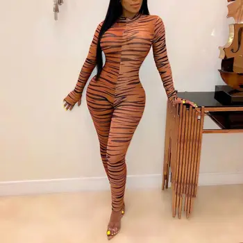 

Women Sexy Jumpsuit Lace Long Sleeve Mesh Bodycon Club Party Playsuit Jumpsuit Romper Trousers /BY