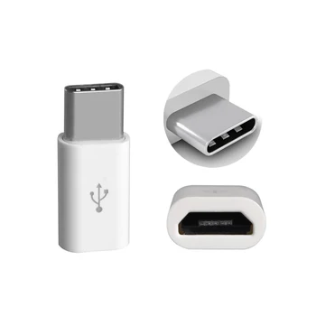 

Micro USB to Type-C Type C Adapter Sync Charge TypeC Connector ABS Inserted From Both Side Size NC99