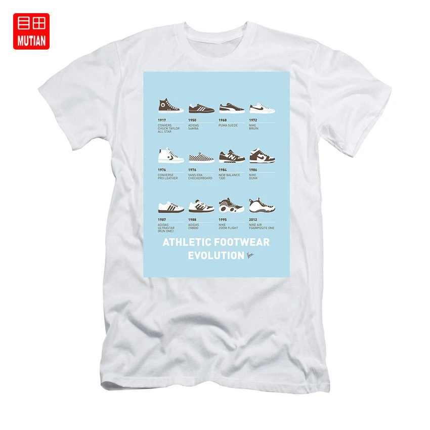 unir Huerta captura Mi evolución zapatilla cartel minimalista camiseta minimalista minimalismo  minimalista póster arte simple secta imprimir icono retro|Camisetas| -  AliExpress