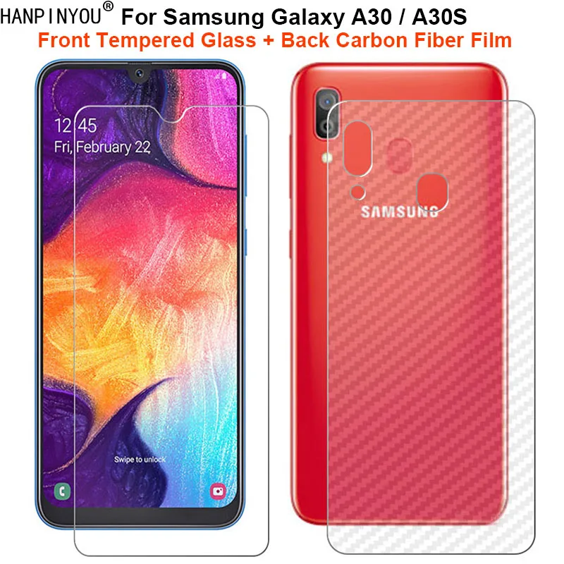 1 комплект = мягкая задняя пленка из углеродного волокна для Samsung Galaxy A30 / A30s +