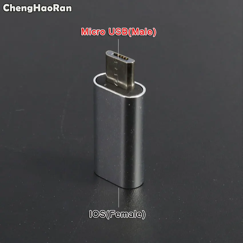 ChengHaoRan Micro USB-type C адаптер IOS разъем для Xiaomi huawei samsung S8 type C USB 3,0 USB-C адаптер для мобильного телефона - Цвет: IOS to Micro USB